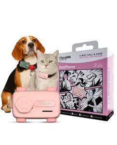 GLocalMe PetPhone GPS Tracker for Dogs & Cats - Real-Time Global Tracking, 2-Way Voice Calling, Pet Health Alerts, LED Light & Sound Locator, Waterproof, Works in 200+ Countries