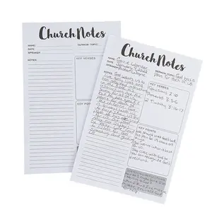 Church Notes Notepad - Sermon Notepad - Church Notes - Bible Journal - Scripture Notes - Christian Gift