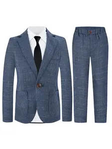 Boys Formal Classic Sets Suit for Children, Teens and Junior, Perfect for Christmas, Weddings, Church, Parties and Ceremonies, Stylish Dress for Young Boys-17182