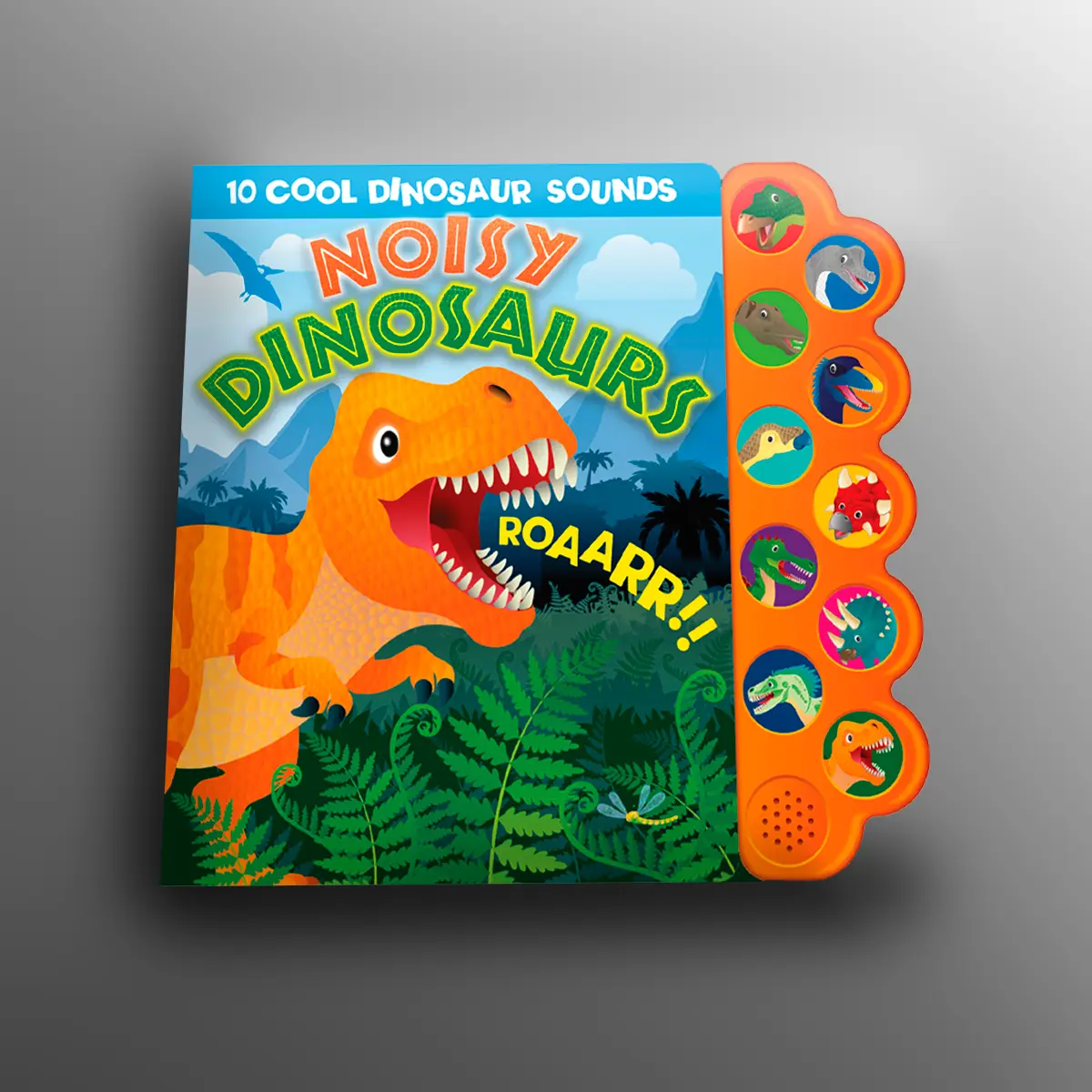 Pressable Interactive Dinosaur Sound Picture Book - 10 Cool Sounds, Vibrant Illustrations, Fun Facts, Buttons, Adventure, Gifts for Toddlers Dinosaurs Enthusiasts, Funfacts