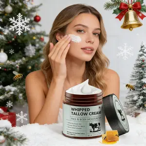 Whipped Tallow Cream Ultimate Moisture Boost Beeswax & Tallow Balm for Face Body 72hr Nourishment Locks in Moisture Skintok Tallowcream Moisturizer 120g Deep Hydration Repair