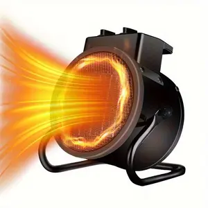 1500W Greenhouse Heater, Portable Space Heater, PTC Ceramic Fast Heating, 3-Second Rapid Heating, Overheat Protection, Suitable For Patios, Living Rooms, Greenhouses, Garages, Indoors, Camping, Family Gatherings, Yellow/Black Heater, Christmas Gift.