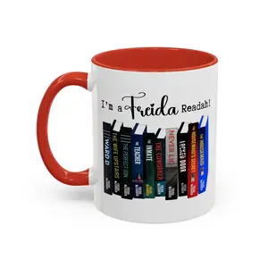 I'm a Freida Readah Accent Coffee Mug (11oz or 15oz). Book Lover Coffee Mug. Freida McFadden Coffee Cup. Christmas Gift for Her.