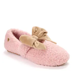 Dearfoams Women's Maryanne Luxe Teddy Maryjane