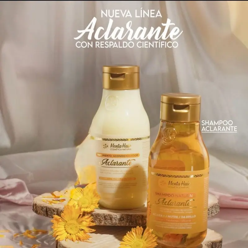 Menta Hair Natural Clarifying Shampoo & Acondicionador Adarante for Healthy Hair Care 550 ML Shampoo y Tratamiento Aclarante Natural