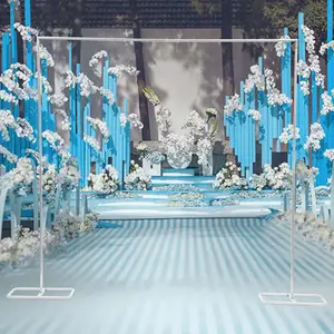 2*2.1m Wedding Arch Rectangle Large Size White Iron Wedding Arch Backdrop Stand Balloon Frame for Wedding Party Decor Decoration Banners Ornaments