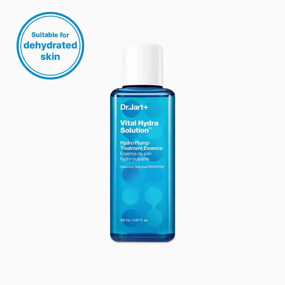 Dr.Jart+ Vital Hydra Solution Hydro Korean Plumping Treatment Essence Toner for Glass Skin with Hyaluronic Acid | Instant Hydration | Preps and Primes Skin | Sensitive Skin | Liquid Lotion