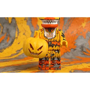 Brand new FNAF Nights game miniature figure building block set, skull horror toy collectible, horror character DIY building block set, children's gift, birthday, Halloween, Christmas toy for game enthusiasts.