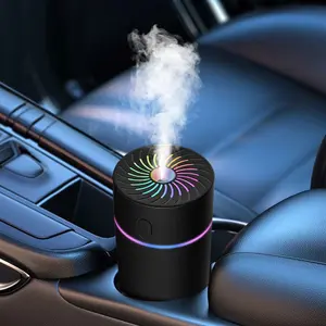 Car Air Freshener and Humidifier, 7-Color LED Ambiance Light, Dual Spray Modes, Car Fragrance Spray, Car Aroma Diffuser, Ideal for Cars & Homes, Great Gift Idea, Car Scents, Car Odor Remover
