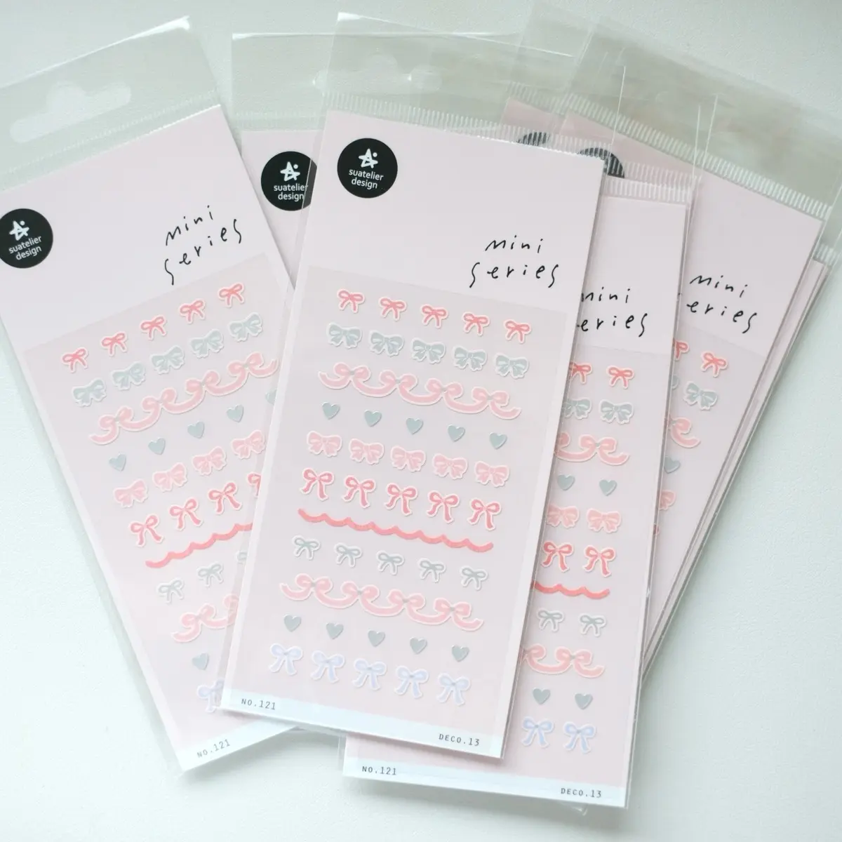 Suatelier Mini Bow Stickers - Coquette Bow Stickers for Planners/Journaling/Cards journal stickers korean stickers