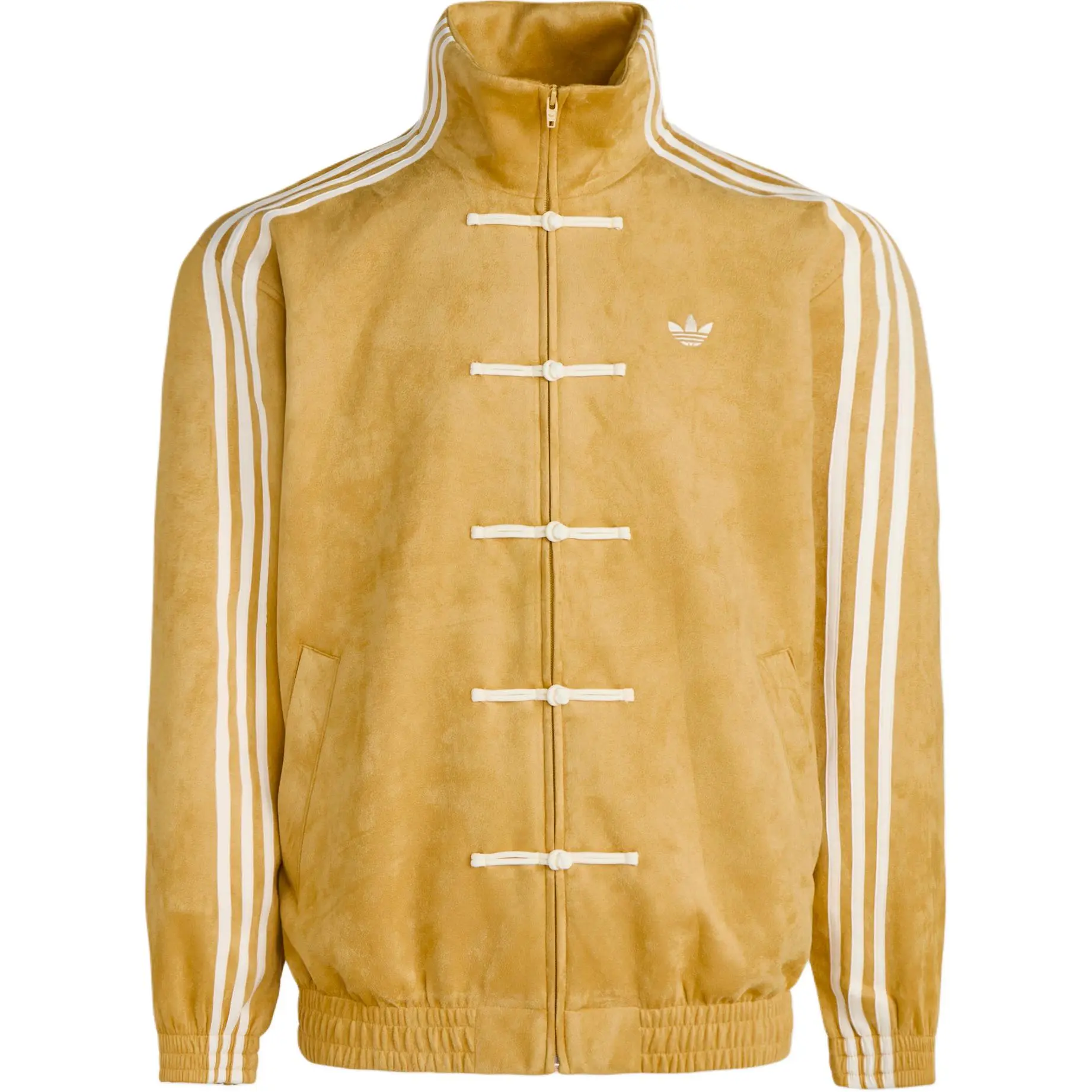 Adidas Originals CTT Men's Relaxed Fit Jacket - Reflective Lightweight Hooded Coats & Tops for Casual Wear, Mustard