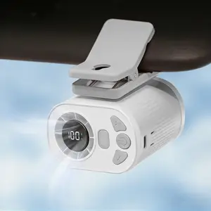 3-in-1 Portable Waist Fan - Handheld, Neck & Belt Convertible, 100 Speed Levels, 4000mAh Rechargeable Battery, Next-Gen Ice Cooling Tech, Smart Digital Display, LED Light, Mini Battery-Powered Portable Fan for Outdoor Use, Fan Portable
