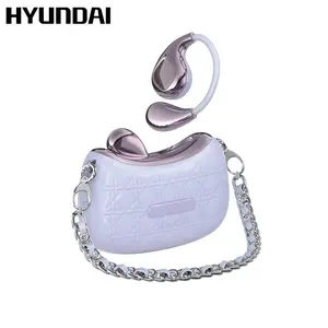 HYUNDAI YX46 Fashionable Open Wear Stereo Earphones Handbag Style Light Luxury Design, Comfortable Fit, Bluetooth 5.4, HIFI Sound, Sport & Travel Ready Perfect Gift for Girlfriend