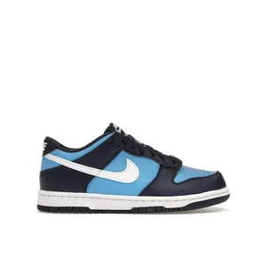 Nike Kid's Dunk Low University Blue White, from StockX