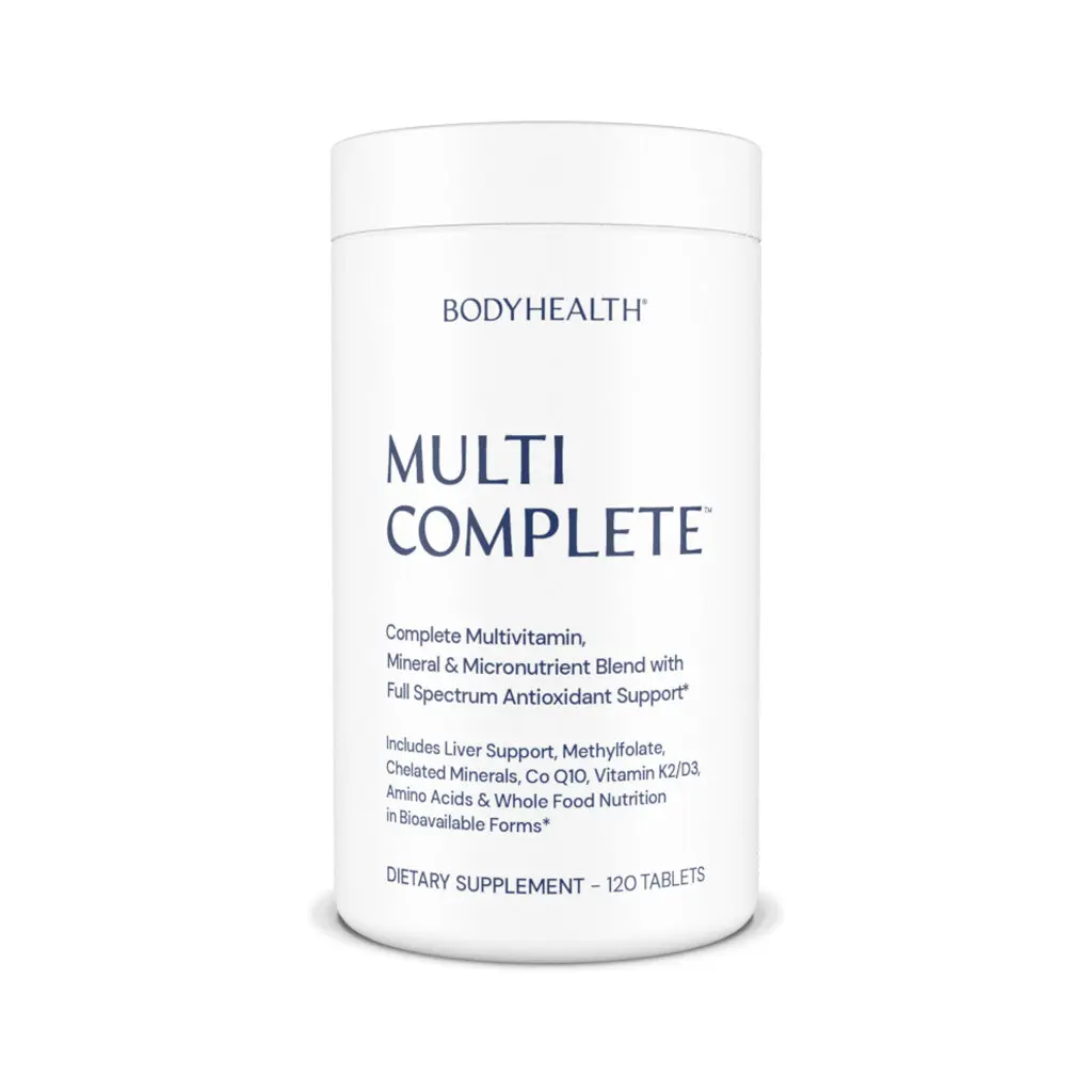 BODYHEALTH Multi Complete Multivitamin - Methylated B Vitamins, Organic Fruit & Vegetable Concentrates, Antioxidant Supplement - 120 Tablets - L-Methylfolate, Immune, Multi-Mineral, Nutrition Vitamins Supplements