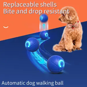 Interactive Dog the Toy Dog Ball,Motion Activated Automatic Rolling Ball Toy, Suitable for/Small/Medium/Large Dog Use, USB Rechargeable durable chew dog toy smart shake