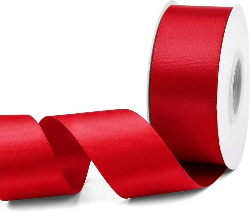 1.5-inch Single Face Satin Ribbon - 50 Yard Roll for Gift Wrapping ,Valentine's Day ,Wedding ,Birthday, Mother’s Day and Father’s Day Floral Craft
