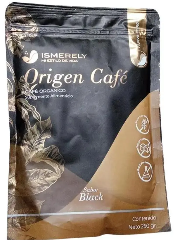 ISMERELY Origen Café Organico 250 G Sabor Capuchino - Organic Coffee Supplement - US Product