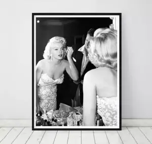 Marilyn Monroe Vintage Retro Celebrities Poster Art Print. Great Vanity Decor