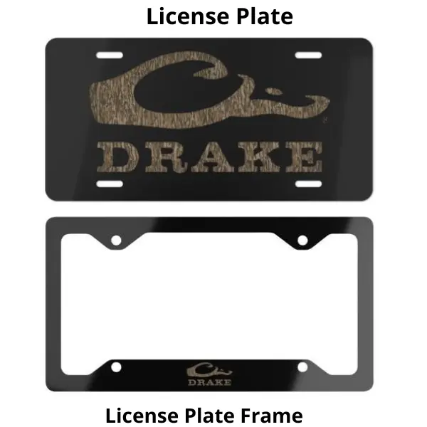 Drake License Plate & Frame, Front License Plate, Tag for Car, Car Accessories