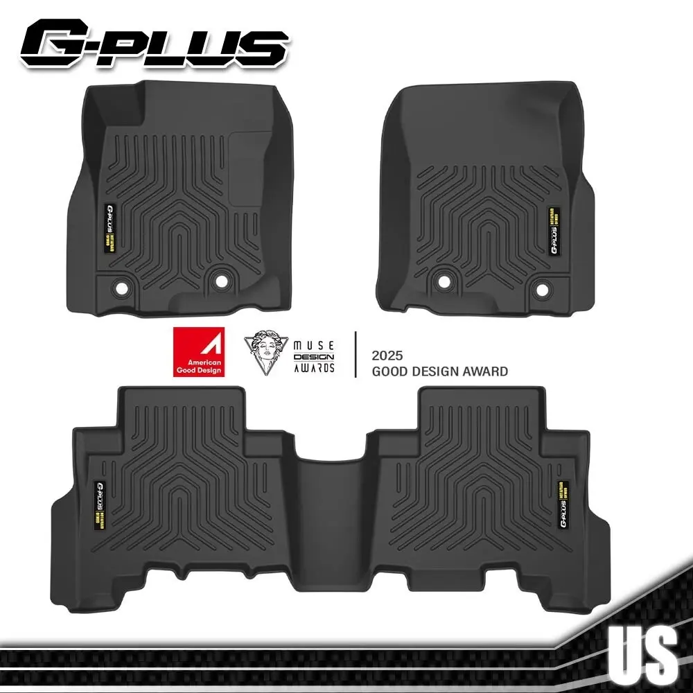 G-PLUS TPE Car Accessory Floor Mats for 2014-23 Toyota 4Runner, Lexus GX460 – All-Weather, Waterproof, Anti-Slip 3D Upgraded Floor Liners