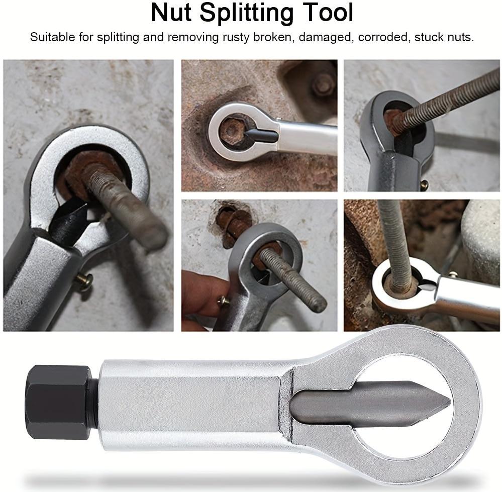 Anti-Rust Nut Separator Kit |     Durable and Efficient Nut Extractor for Broken or Rusty Nuts, Essential Tool for Home Workshop, DIY Projects, Automotive Repair, and Outdoor Use
