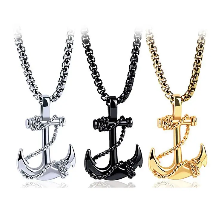 Fashion Retro Nautical  Pendant Necklace Jewelry  Chain Accessories for Men&Womens Anchor summerwins