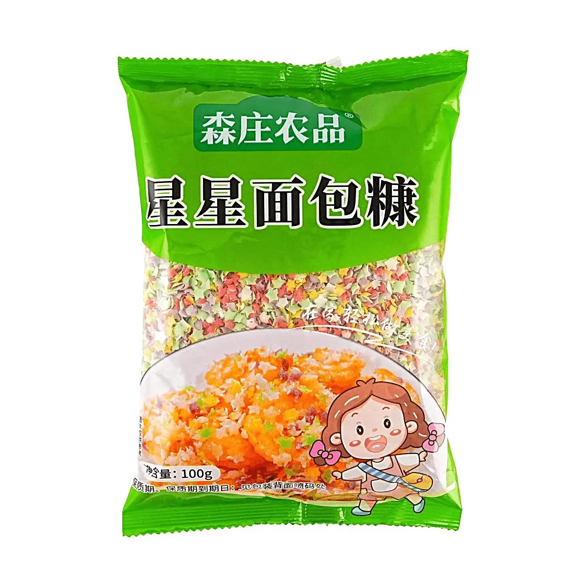 Mori Zhuang Star Breadcrumbs 100g - Crispy Panko for Fried Chicken, Fish, Pork Chops & Croquettes
