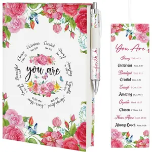 Mother's Day Christian Prayer Journal for Women with Pen,  Leather A5  Study Notebook with  Verse & Bookmark, Inspirational Church  for Mom Women Nurse Teacher