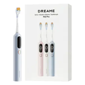 DREAME F02 Pro Electric Toothbrush, real-time blind spot detection + brushing reminder, 4 cleaning modes, IPX7 waterproof rating, supports APP connection, includes 6 replacement brush heads, 300-day ultra-long battery life