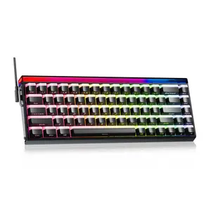 Aula HERO 68HE – 60% Gaming Keyboard with Hall Effect Magnetic Switches, Rapid Trigger, 8K Polling Rate, 0.125ms Latency, RGB Backlit, Black Lighthouse Keycaps, Side-Printed PBT