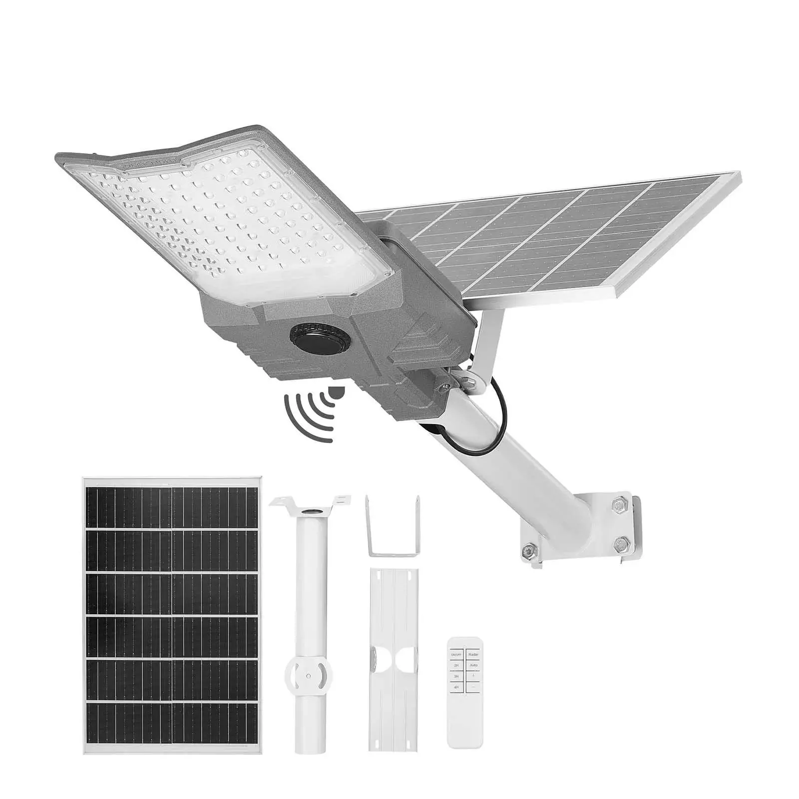 【Summerfinds】VEVOR 12000W Solar Street Light Outdoor, 900000LM, High Powered Commercial Parking Lot Light Dusk to Dawn, Split Type LED Flood Security Lamp with RF Remote Control, IP65 Waterproof, for Driveway Yard