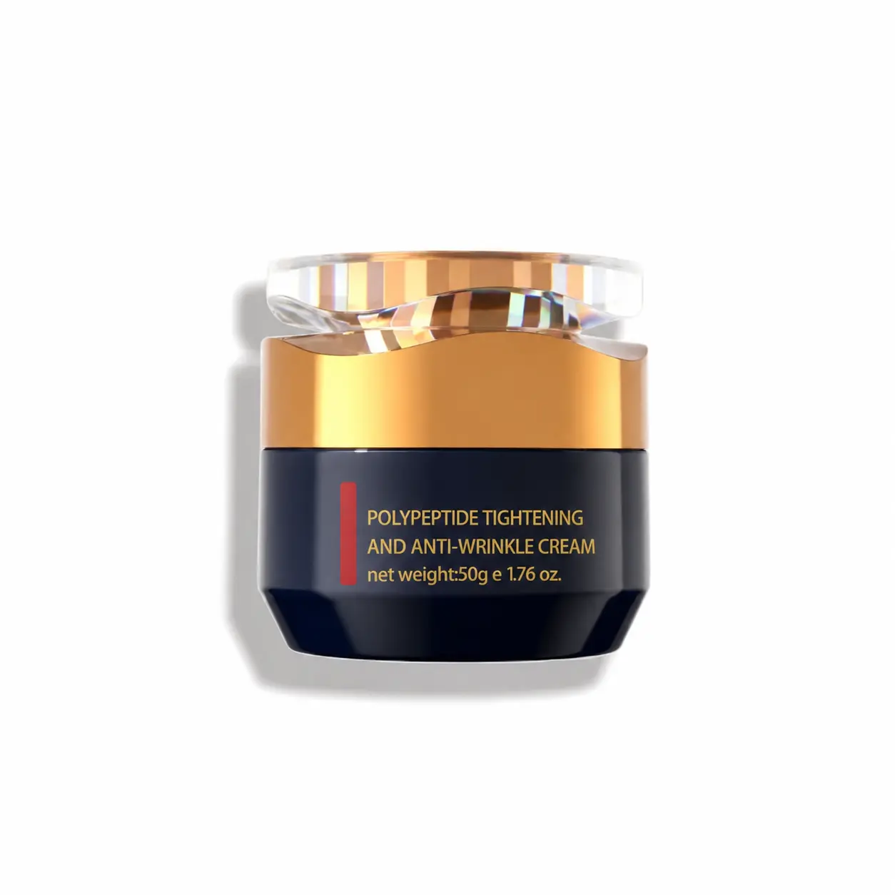 Peptide Firming Face & Neck Cream with Hyaluronic Acid & Vitamin C - 50g Anti Aging Cream, Deep Moisturizing All Skin Daily Skincare for Wrinkles, Radiant Glow, Mousse Texture