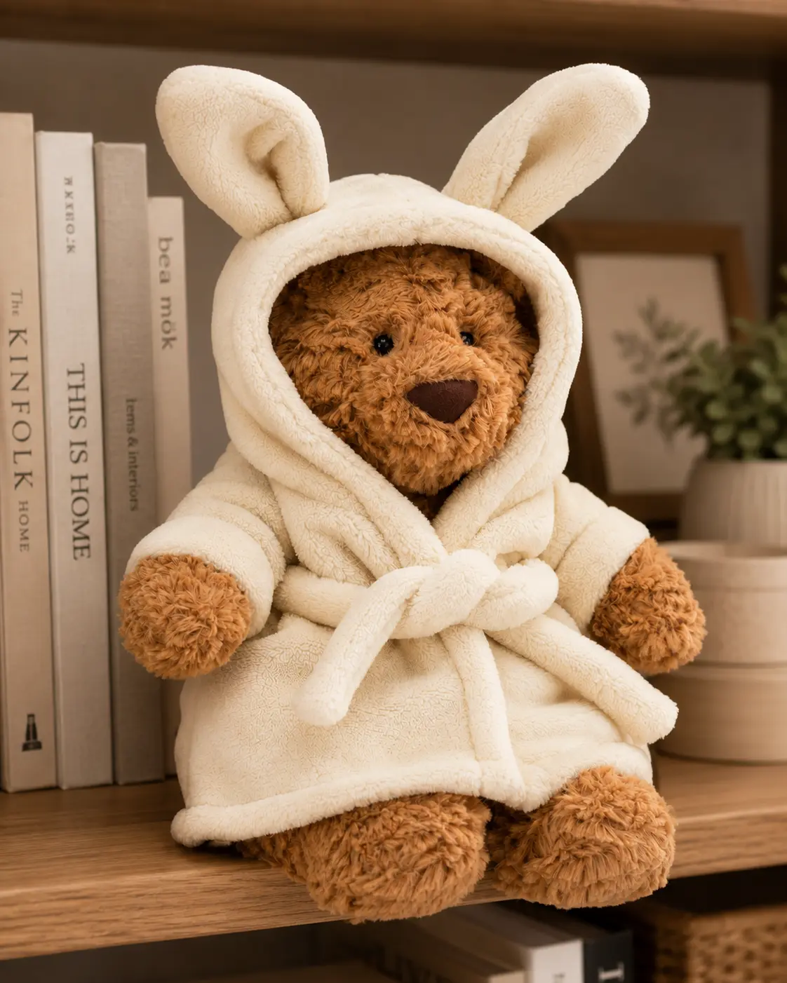Jellycat  Teddy Bear Bathrobe – Soft Plush Keepsake Gift