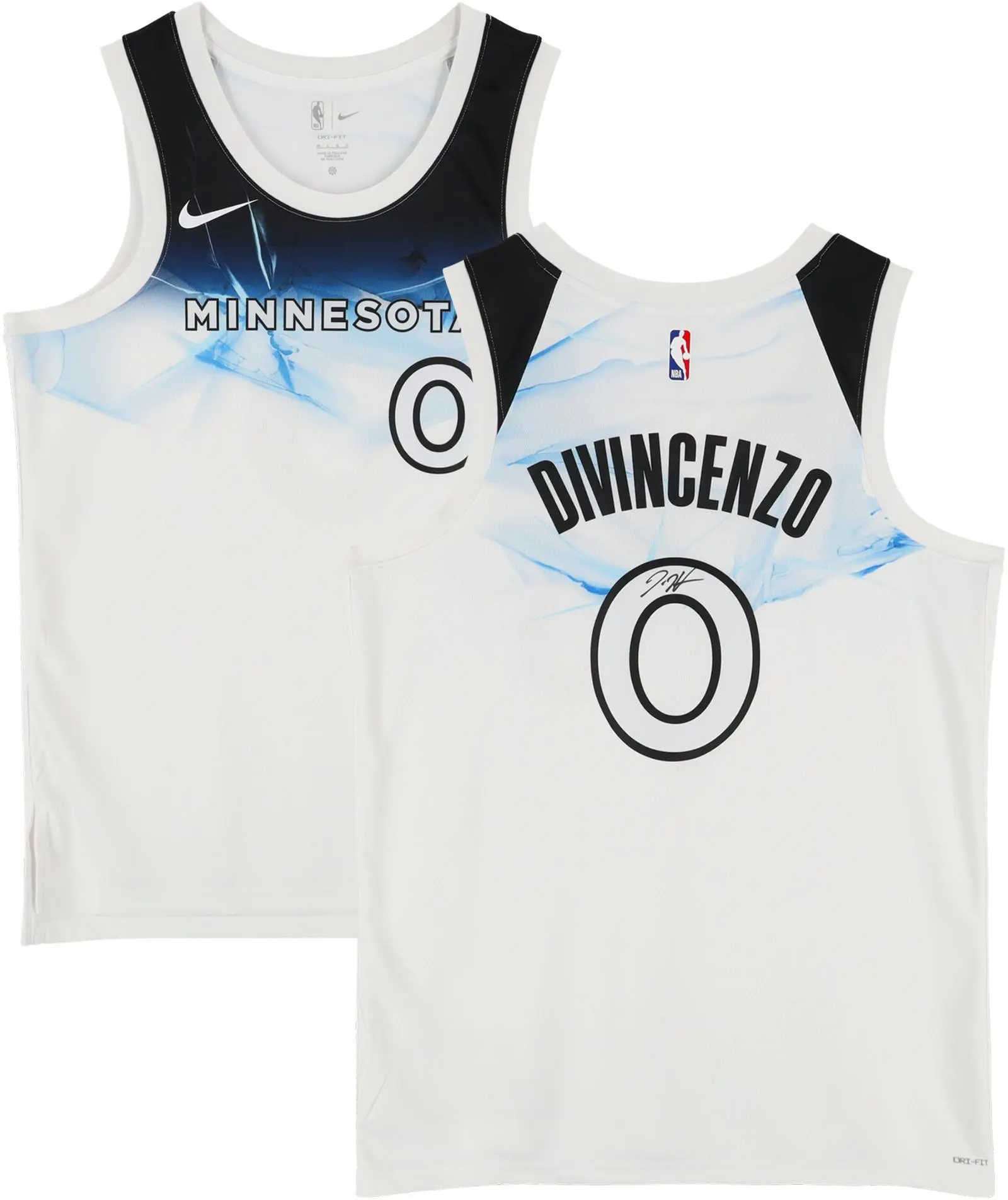 Donte DiVincenzo Minnesota Timberwolves Autographed Nike White 2024-25 City Edition Swingman Jersey - Fanatics Authentic Certified