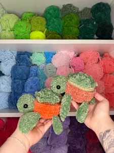 Crochet Succulent Turtle