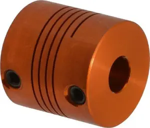 Lovejoy Flexible Screw Hub Coupling with Flexible Hub, 1/4" Max Bore Diameter, 3/4" OD, 3/4" OAL, Anodized Aluminum, Part No. 68514456624
