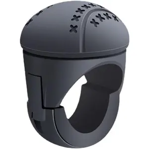 Mtsooning Silicone Steering Wheel Knob, Power Handle Wheel Booster,Anti-Slip Boat Steering Wheel Knob Replacement for Car Tractor Trucks Boat Mowers Forklifts, Black