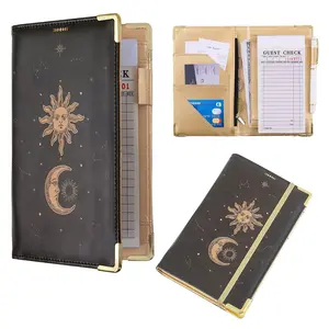 Server Book, Waitress Book Server Books for Waitress Waiter Book with  Zipper Pocket Serving Book Server Notepad Waitress Accessories