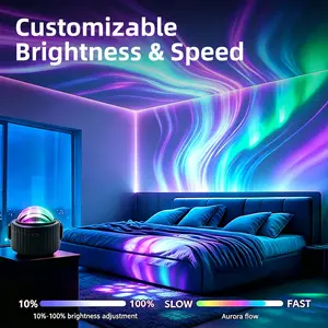 GOLDACE 16-Color Ocean Wave Water Ripple Projector with Remote-Controlled RGB Lights for Bedroom Romantic Mood Lighting Party Decor Relaxation Halloween Christmas Gift Adults Bedroom Decoration Party Star Night Light Ambient Dimmable Led