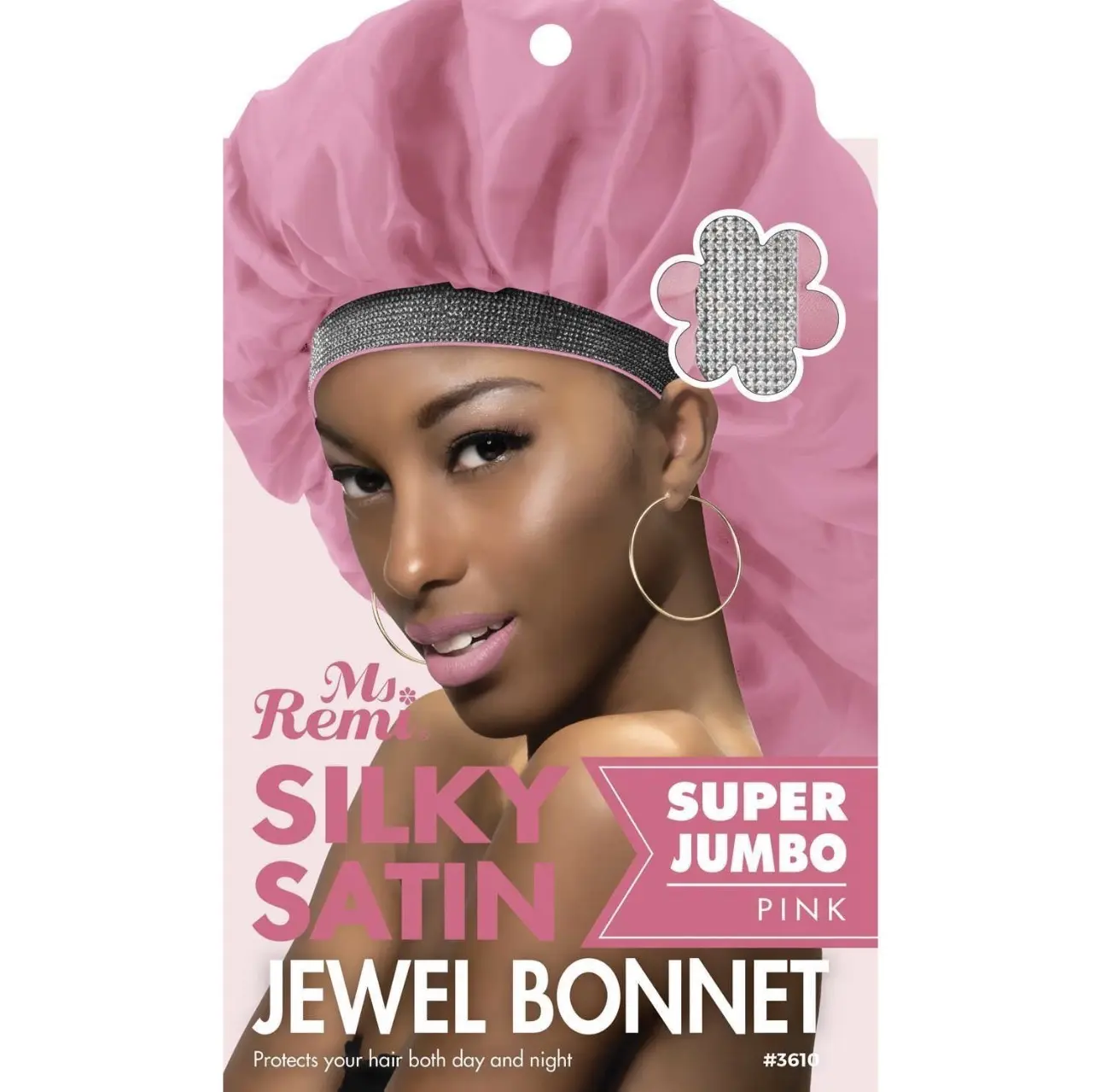 Ms. Remi Silky Satin Jewel Bonnet X-Jumbo – Assorted Colors