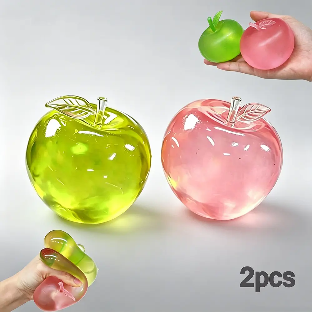 2-Pack Apple Squishy Toy Set – Soft, squishy, and SO satisfying!