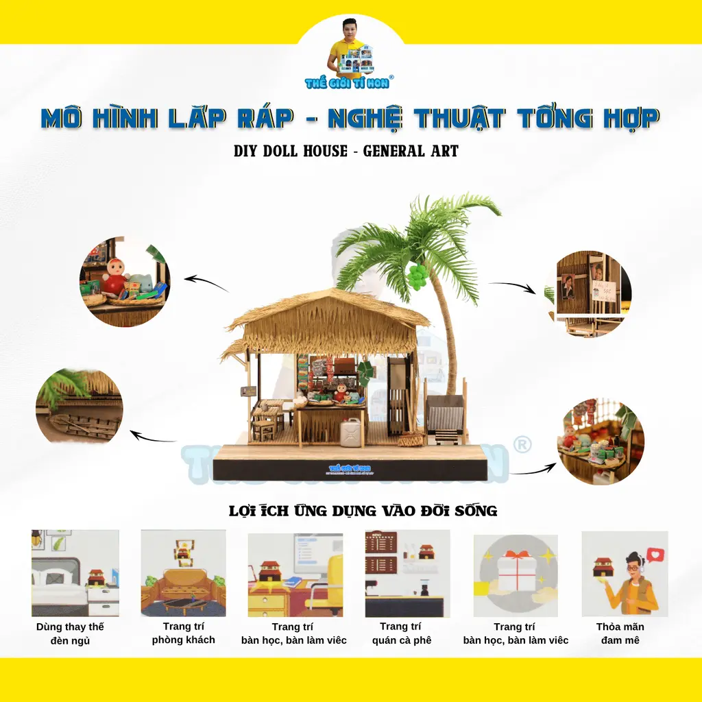 DIY Miniature Model – Southern Folk Singing Scene Mô Hình Tự Lắp Ráp – Điệu Hò Phương Nam