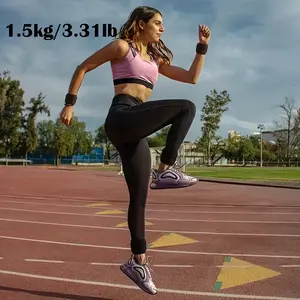 2pcs Unisex Ankle Weights Set with Straps, Leg and Arm Wrist Weightlifting, Leg Training Equipment, Ideal Fitness Equipment for Foot Exercises, Walking, Yoga, Home Gym Equipment