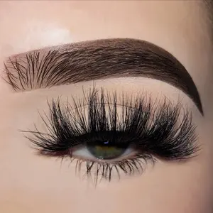 Fluffy Strip Lashes 20mm-25mm Full Volume High Quality Faux Mink 1 Pair Eyelashes Reusable  Lightweight Makeup Cosmetic