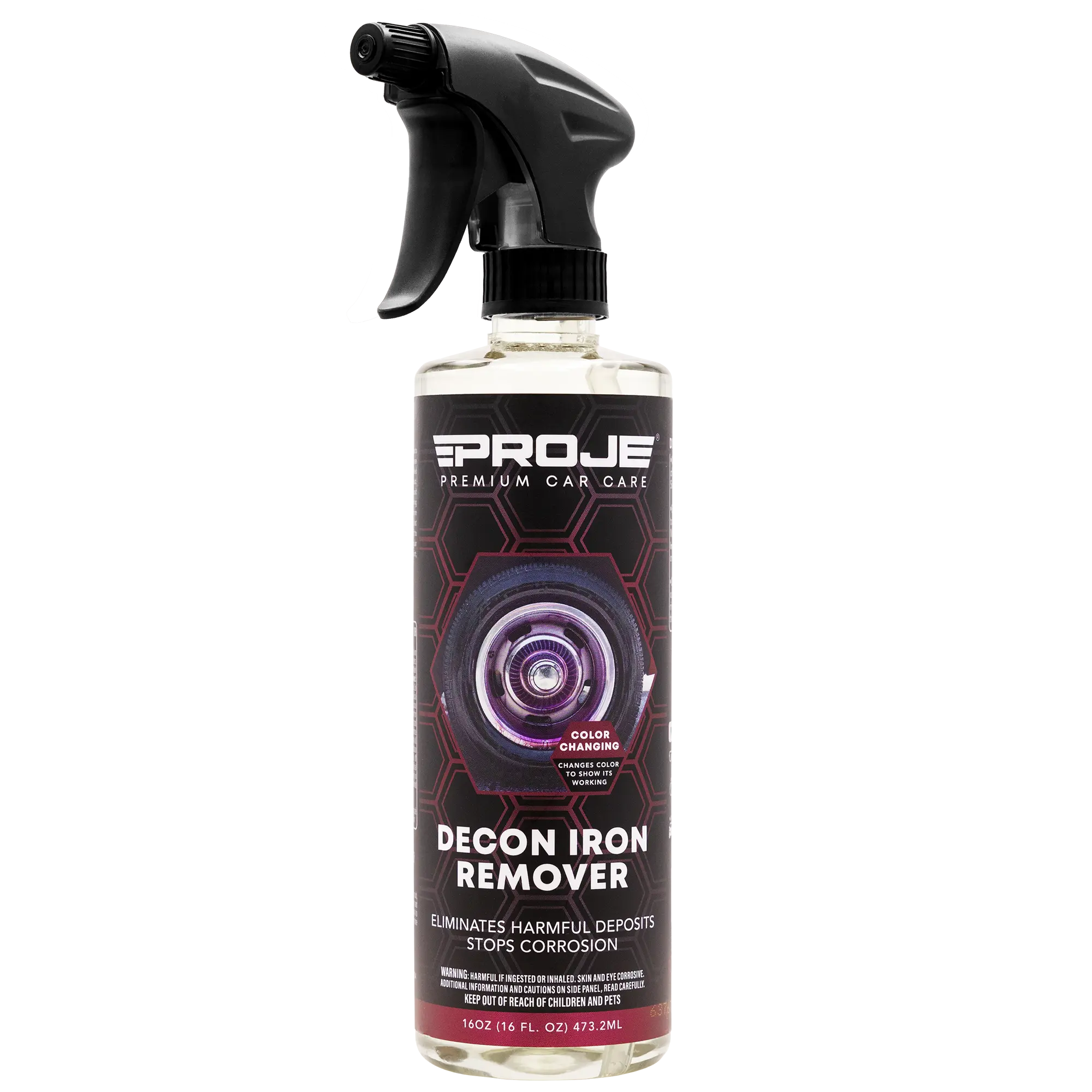Decon Iron Remover | Fallout & Brake Dust Remover for Paint & Wheels | Color-Changing Iron Decontamination Spray