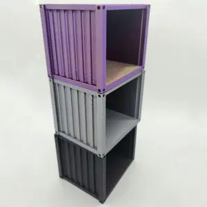 1:24 Small Shipping Container Roombox Empty - 1/24 Modern Mini Doll House Miniature