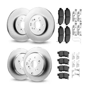 VEVOR Front Rear Brake Kit Compatible with 2012-2016 Honda CR-V (AWD Models), Ceramic Brake Replacement Kits, 12 inch Hollow Structure Front Rotors, 12 inch Solid Structure Rear Rotors, R-31455