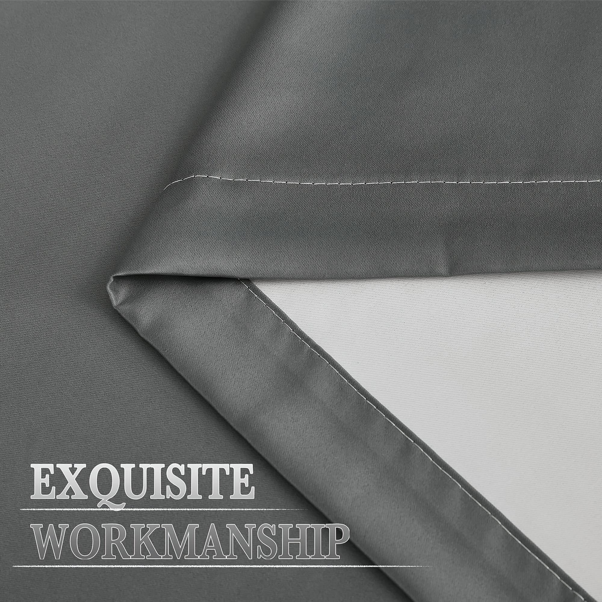 2 Panels Gradient Blackout Curtains, Grommet Thermal Insulated Window Drapes, Noise Reducing Gradient Curtains for Bedroom Living Room, Energy Efficient