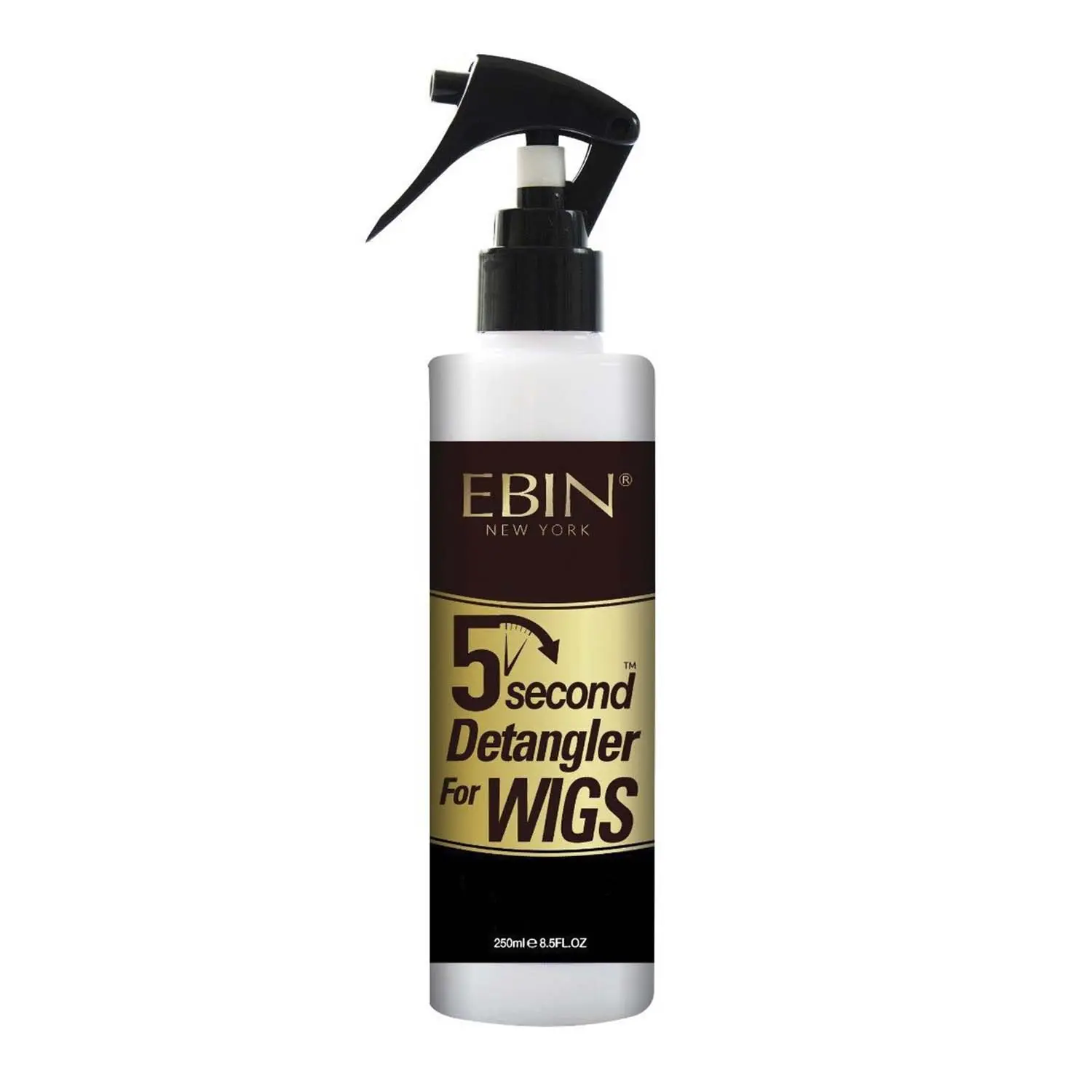 Ebin New York 5 Second Detangler Spray, Haircare for Silky and Smooth Hair, Protects All Hair Types & Wigs - 8.5oz, Conditioning, Moisture, Ebin Spray, Textured, Human Hair